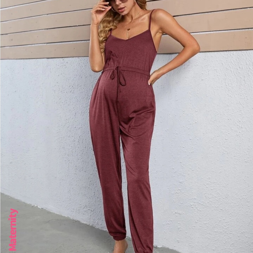 Shein maternity jumpsuit size small